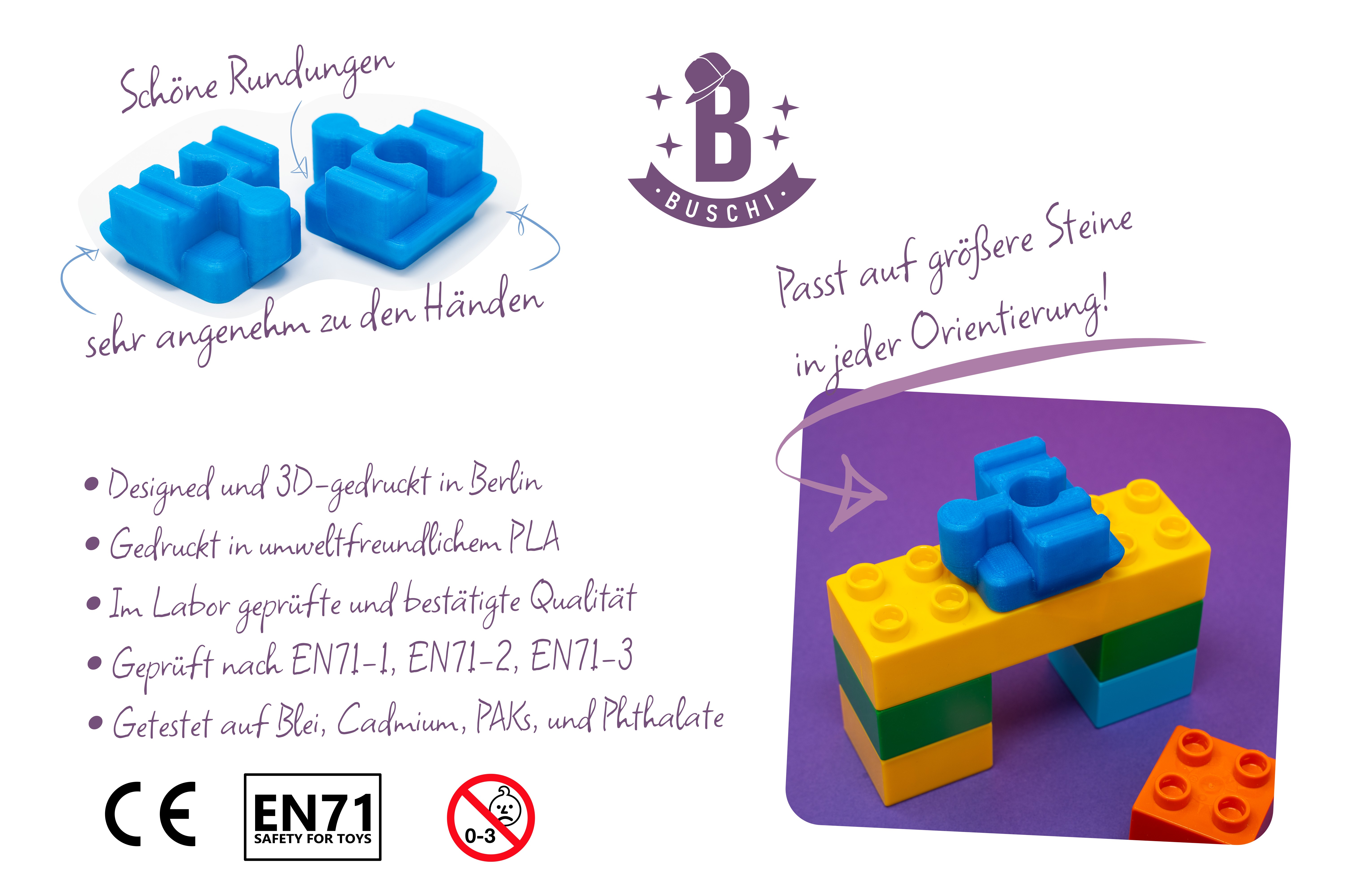 Spielzeug Holzeisenbahn Klemmbausteine Brücken BuschiCrafting